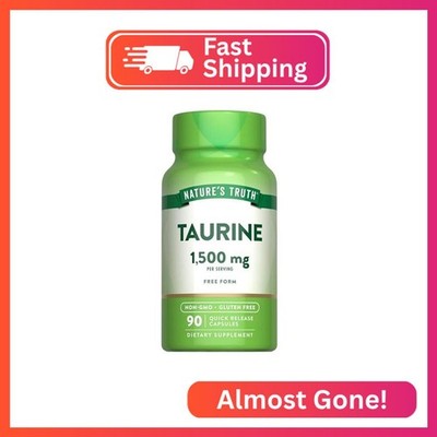 Nature's Truth Taurine Supplement | 1500mg | 90 Capsules | Non-GMO & Gluten Free