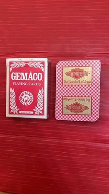 VTG Tropicana Las Vegas Gemaco Playing Cards Red Gemtone Finish Missouri #491
