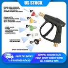 3000PSI Manual Pressure Washer Gun 5 Nozzle Tips Industrial Strength US FreeShip