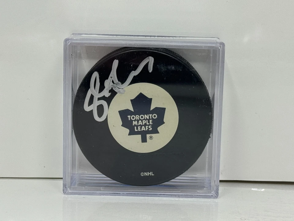 Серебряная шайба с автографом Стива Томаса из Toronto Maple Leafs NHL - Изображение 4 из 4