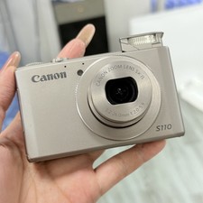 Canon PowerShot S110 12.1MP 5x Zoom Digital Camera W/ Charger White