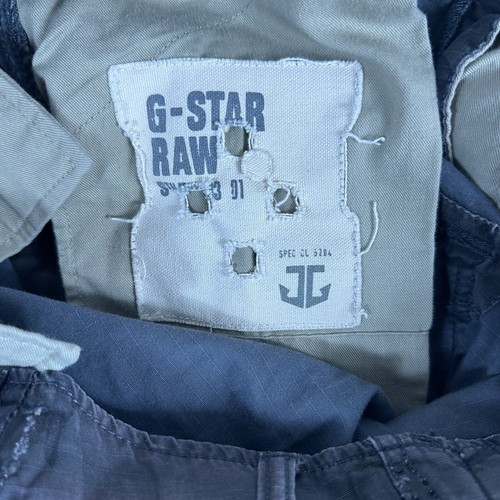 G-Star Raw Camo Pants Mens 38x32 3301 Regular Tapered Cargo Distressed - Picture 9 of 11