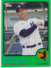 2021 Topps Archives Gary Sanchez Green 1973 Variation 87/125 #132 Yankees