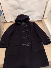 Vintage Gloverall Original Duffle Coat Navy Blue Wool 14