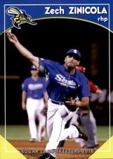 2016 Sugar Land Skeeters Grandstand #29 Zech Zinicola Loma Linda California Card