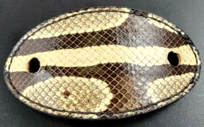 HANDMADE PYTHON Snake Skin Hair Barrette slide Pin Stick GENUINE snake skin NEW