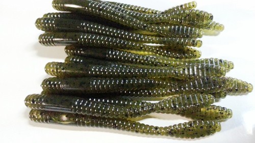 3.5 IN Paddle Tail GREEN PUMPKIN/ORANGE FLK-drop shot/Finese