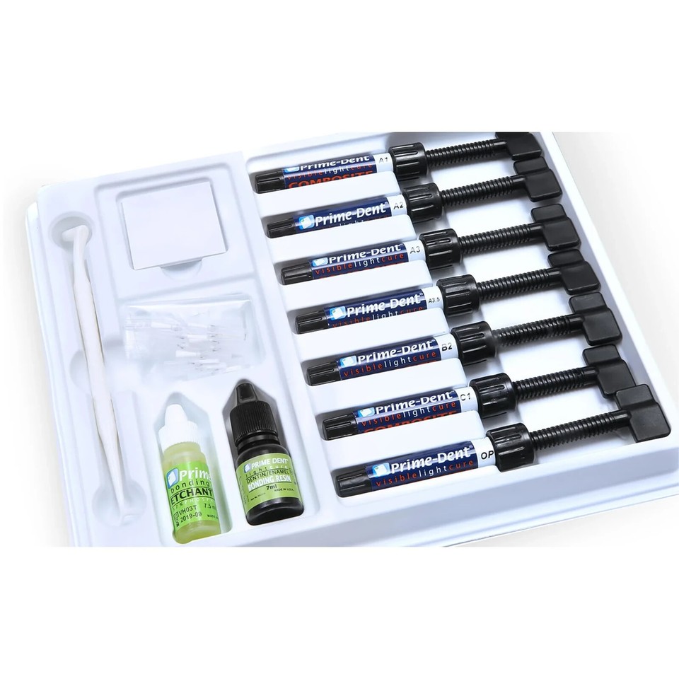 PrimeDent Light Cure Hybrid Dental Resin Composite 7 Composite Kit eBay