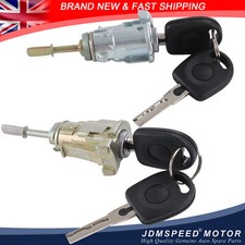 Front Door Lock Barrel Set Left Right with 2 Keys For VW Golf MK4 Skoda Fabia