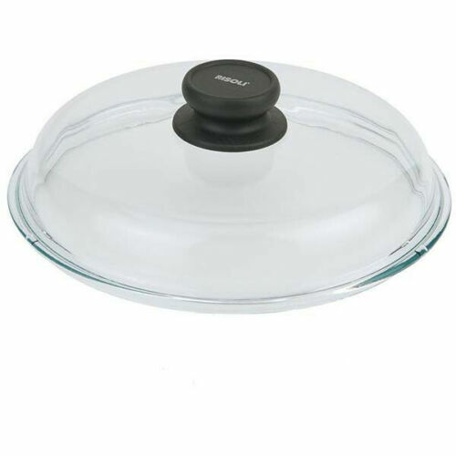 Risoli Glass Lid Diameter 24 cm Borosilicate Glass Handle Bakelite