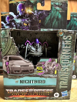 Hasbro Transformers Rise of the Beasts Flex Changer Nightbird Action Figure NEW