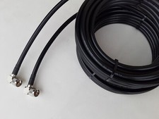 US MADE RG-8/U Antenna Jumper Cable PL-259 to RA PL-259 UHF 50ohm coax lot