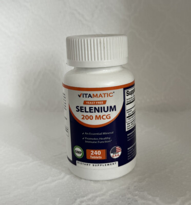 Vitamatic Selenium 200 MCG Supports Healthy Immune 240 Tablets Exp 5/26