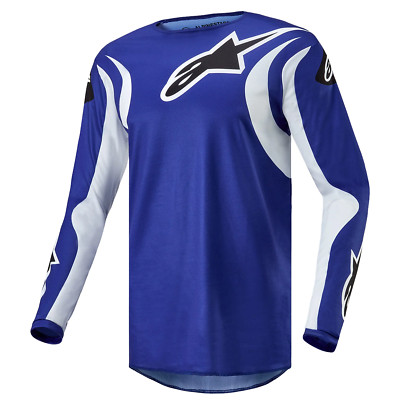 Alpinestars Fluid Lucent Motocross Jersey - Blue Ray/White (7021)