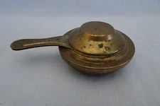 Vintage Brass & Copper Fondue Pot Alcohol Burner Hot Stone Burner Sterno