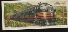 General Motors LocoMotives Information Card 6000 H.P. Diesel Freight Locomotive