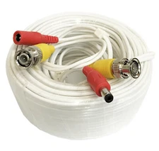 2x 100ft BNC Video and Power Extension Cable with Connector for Security Camera 