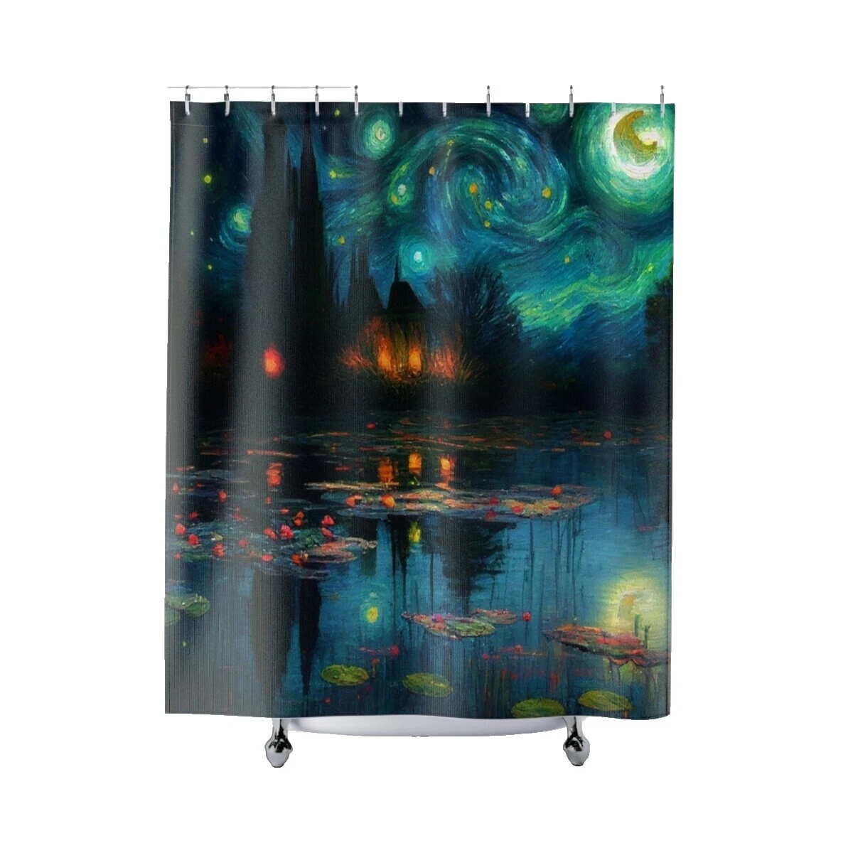 Abstract Shower Curtains