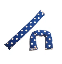 The Original Corn Bag Microwaveable Heating Pad TWO 3" x 21" Neckrolls pack sack