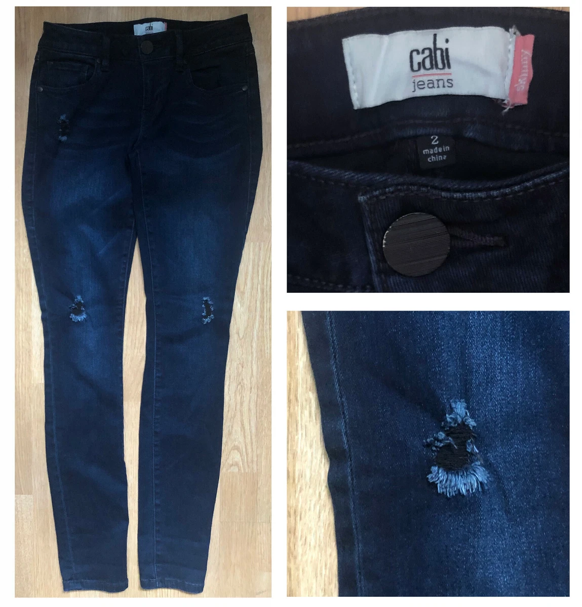 Jeans skinny taille basse cassis kyra bleu femme