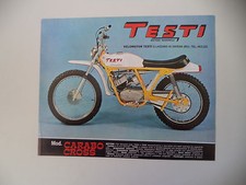 advertising Pubblicità 1970 MOTO TESTI CARABO CROSS 50