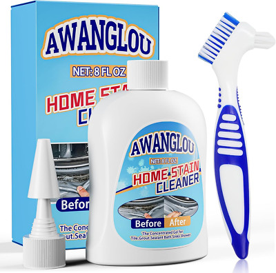 Home Cleaning Supplies: Kitchen and Bathroom Cleaner Gel for Grout and Appliance