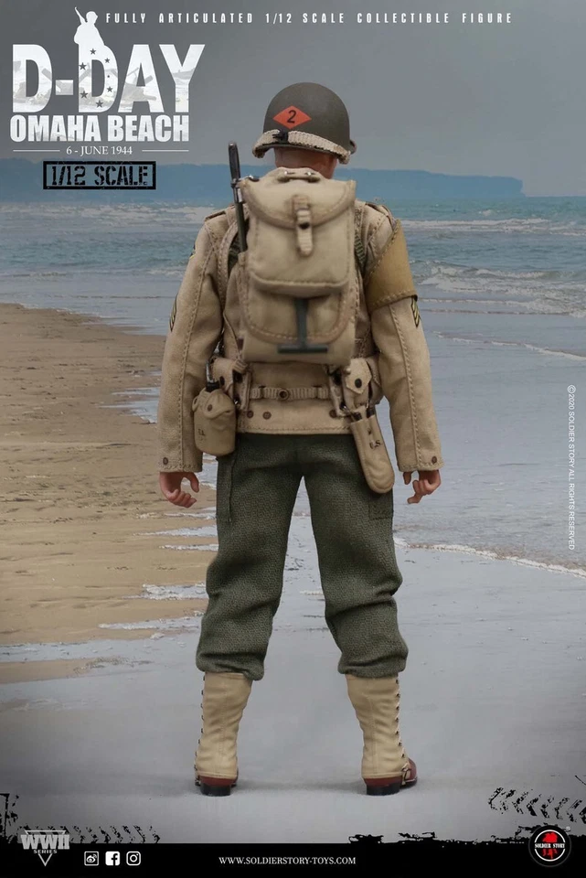 Figura Sargento 1/12 Soldier Story SSM-005 D-DAY WWII US 2nd Ranger Batallón Foto 3 de 4