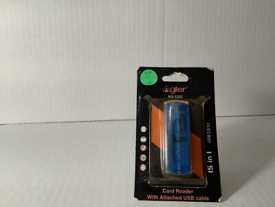 Agiler Agi-5202 Card Reader with attached USB cable