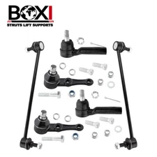 6pcs Front Lower Ball Joints Outer Tie Rod Ends For Kia Spectra 2004 1.8L