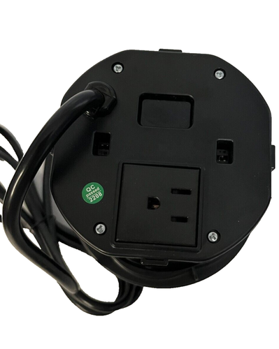 Black 4.75 inch Automatic Pop Up Outlet Socket Retractable Hidden Recessed Po... - Picture 5 of 7