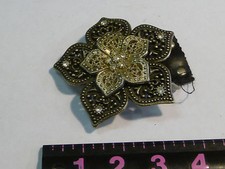 CZ Flower Belt Buckle