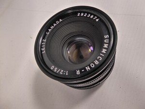 Leitz Summicron-R 50mm f/2 Prime Lens For Leica R Mount + £30 filter + f cap b1