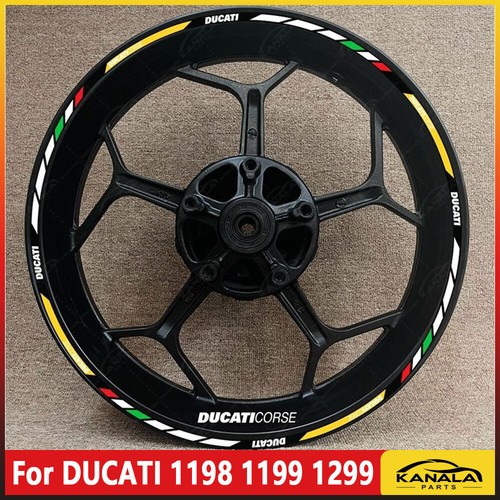 For DUCATI 1198 1199 1299 17 inch wheel decals rim stickers stripes Waterproof - Picture 16 of 42