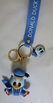 Donald Duck- Hoodie outfit PVC Key Chain (w/ strap, Charm, Key