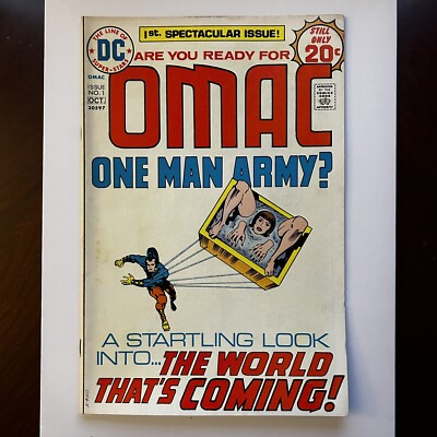 OMAC No. 1 Oct. 1974 DC Comics - Cover by Jack Kirby and Mike Royer - VG