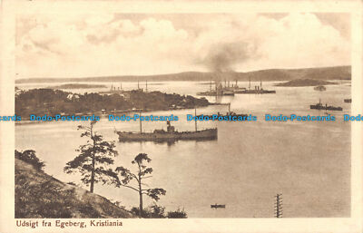 R089523 Udsigt von Egeberg. Kristiania. Nr. 2. Eneberettiget Mittet. Bill Hopkin