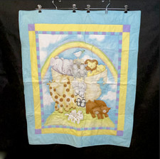 Baby Quilt Blanket Noah's Ark Boy Girl Crib Throw Rainbow 34 X 42 New Handmade