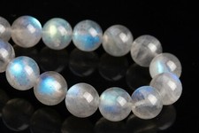8-9MM Genuine Natural Gray Labradorite Beads Grade AAA Round Loose Beads 7"