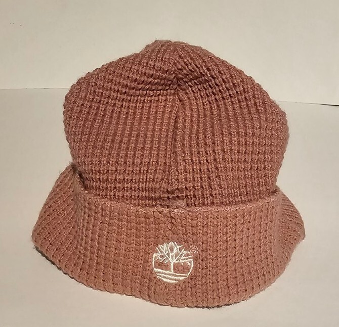 Vintage Timberland Pink Knitted Women's Winter Hat