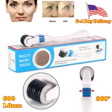Titanium Derma Roller Mirco Needle 600 1.0mm Face Microneedling Skin Care Kit