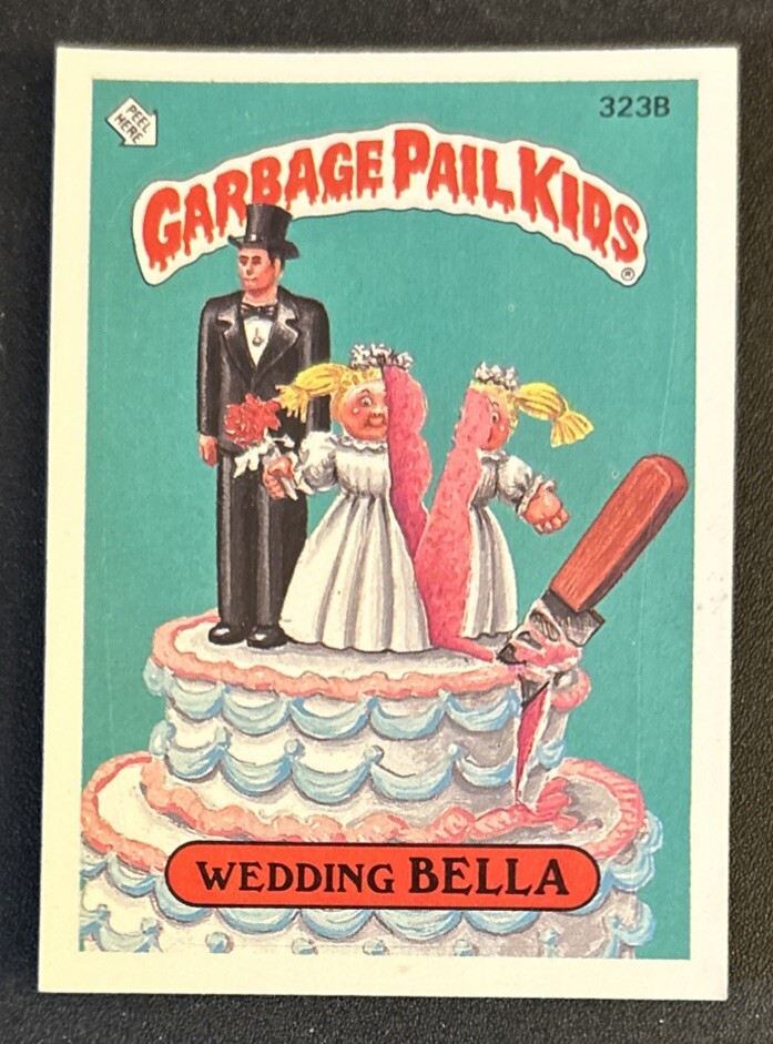 1987 Topps Garbage Pail Kids GPK Series 8 Wedding Bella One Star Sticker #323B
