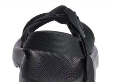 NIB New Chaco Z Cloud Classic Sandals Solid Black Noir Mens  display picture 3