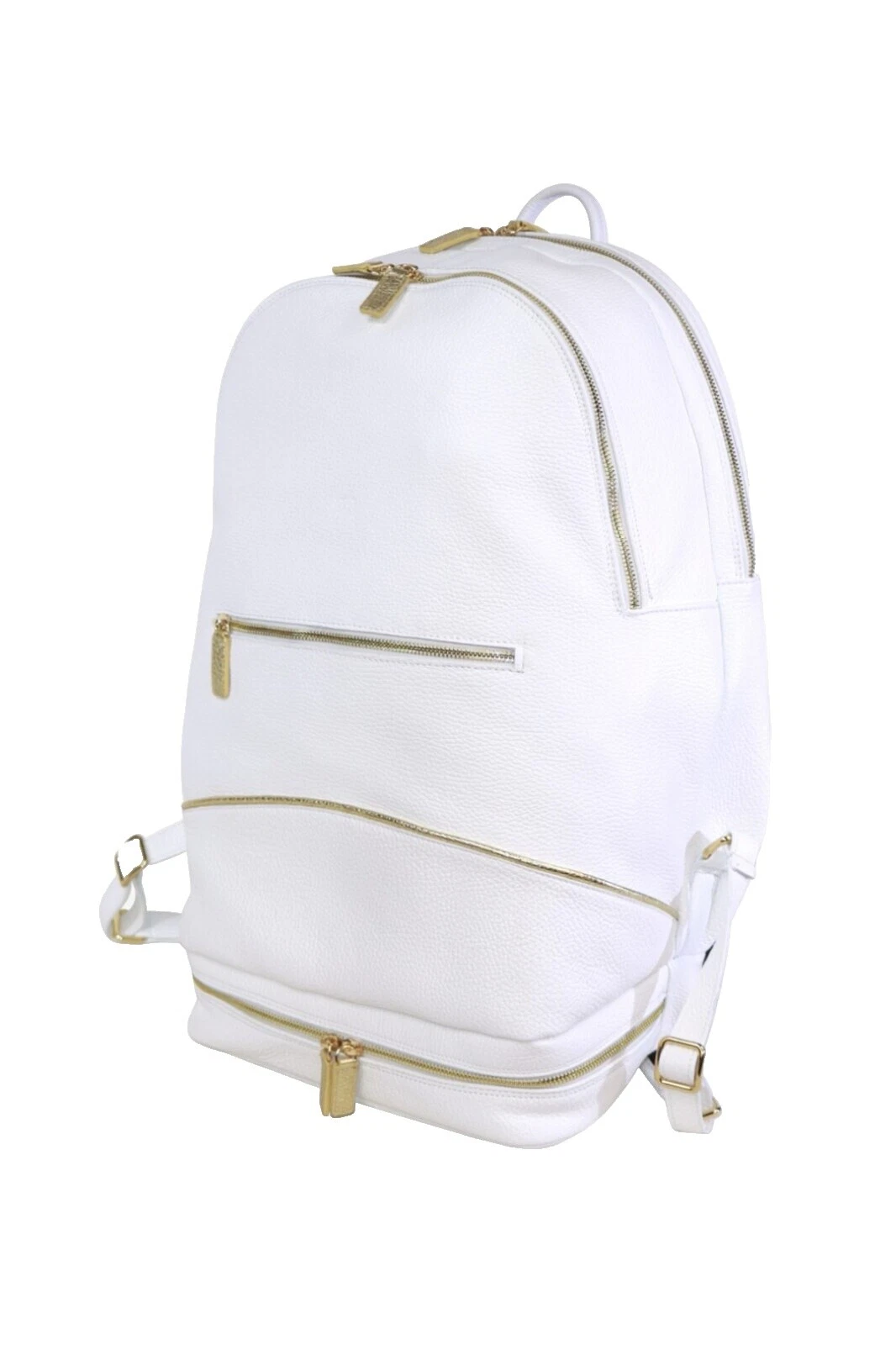 Leather Backpack White Bags for Men