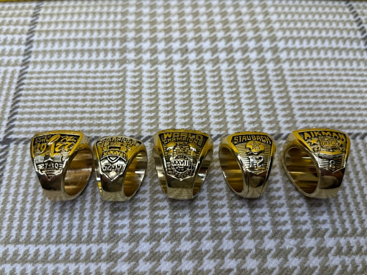 Dallas Cowboys Super Bowl 5 Ring Set with Display Box | eBay