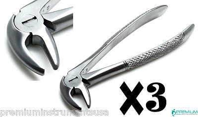 3 Pcs Mead Forceps MD3 Dental Extracting Lower Incisor Teeth Surgical Instrument