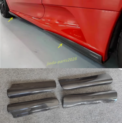 For Ferrari F430 2004-2009 Real Carbon Fiber car Sideskirts Side