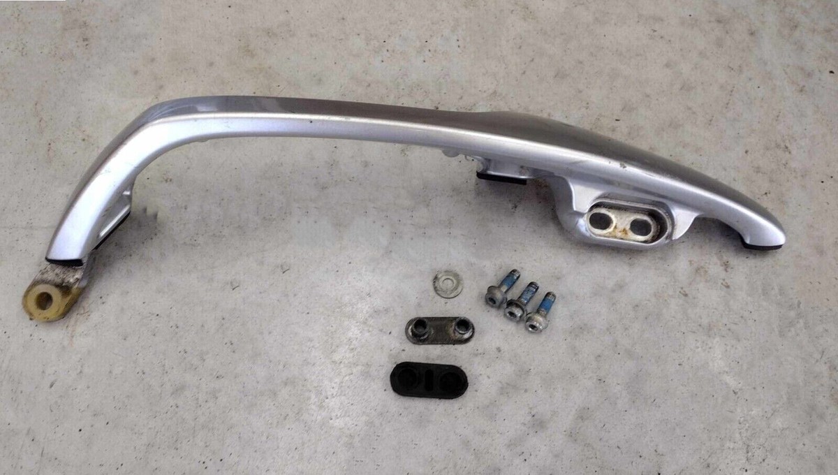 03-05 Suzuki Burgman AN 650 Left Pillion Rear Handle Silver OEM