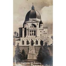 Church St Joseph Oratory Mount Royal Roman Catholic Quebec Canada RPPC Postcard