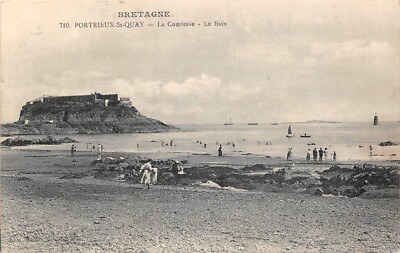 Old postcard PORTRIEUX-St-QUAY - La Comtesse - Le Bain (134254)