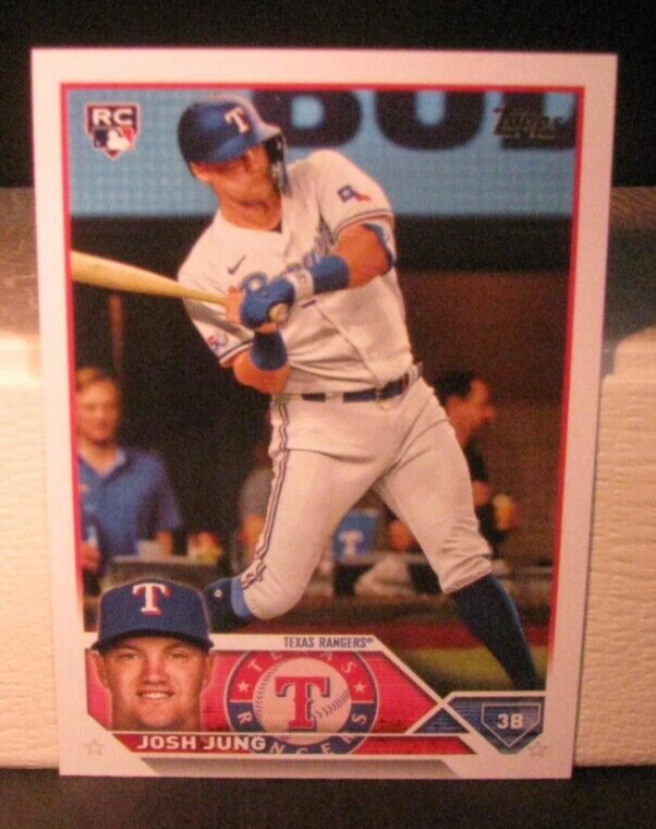 2023 TOPPS SERIES 2 JOSH JUNG ROOKIE BASE SET #529 TEXAS RANGERS THIRD BASEMAN